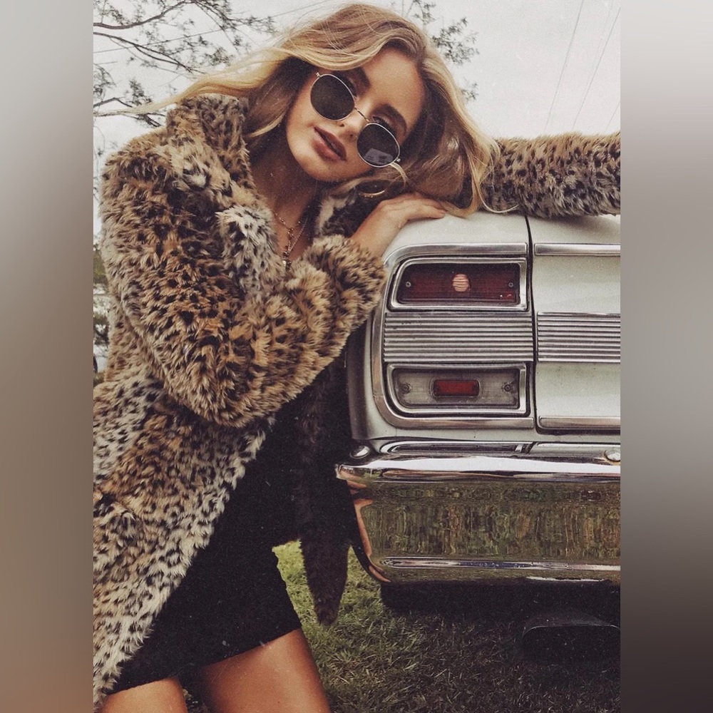 Princess Polly Leopard Coat